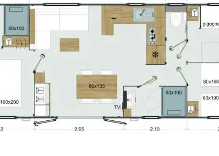 营地 4 Etoiles - Piscine - Efceih